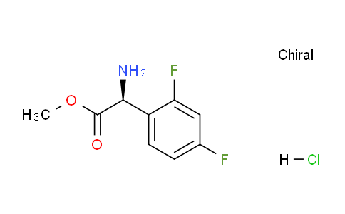 CAS No. 2061996-82-3, (S)-Methyl 2-amino-2-(2,4-difluorophenyl)acetate hydrochloride