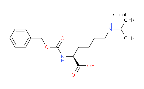 CAS No. 218938-55-7, (S)-2-(((Benzyloxy)carbonyl)amino)-6-(isopropylamino)hexanoic acid