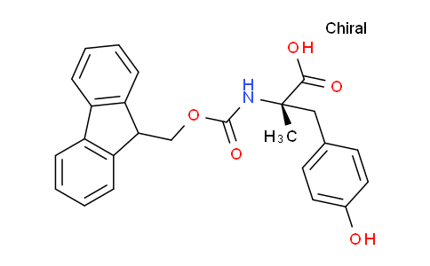CAS No. 246539-83-3, (S)-2-((((9H-Fluoren-9-yl)methoxy)carbonyl)amino)-3-(4-hydroxyphenyl)-2-methylpropanoic acid