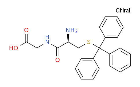 CAS No. 26988-61-4, (R)-2-(2-Amino-3-(tritylthio)propanamido)acetic acid