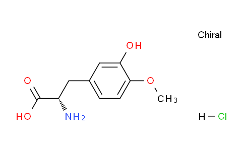 CAS No. 37466-29-8, (S)-2-Amino-3-(3-hydroxy-4-methoxyphenyl)propanoic acid hydrochloride