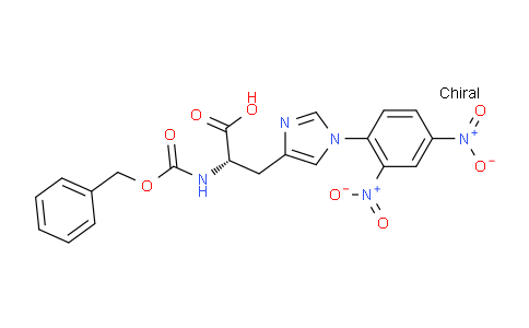 CAS No. 63013-46-7, (S)-2-(((Benzyloxy)carbonyl)amino)-3-(1-(2,4-dinitrophenyl)-1H-imidazol-4-yl)propanoic acid