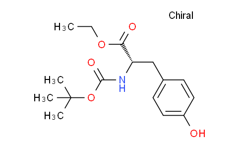 CAS No. 72594-77-5, (S)-Ethyl 2-((tert-butoxycarbonyl)amino)-3-(4-hydroxyphenyl)propanoate