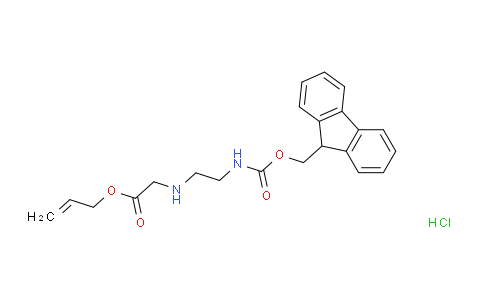 CAS No. 861114-47-8, Allyl 2-((2-((((9H-fluoren-9-yl)methoxy)carbonyl)amino)ethyl)amino)acetate hydrochloride