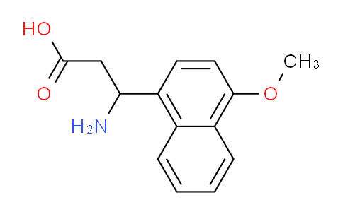 CAS No. 499987-13-2, 3-Amino-3-(4-methoxynaphthalen-1-yl)propanoic acid