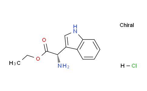 CAS No. 1208123-34-5, (S)-Ethyl 2-amino-2-(1H-indol-3-yl)acetate hydrochloride