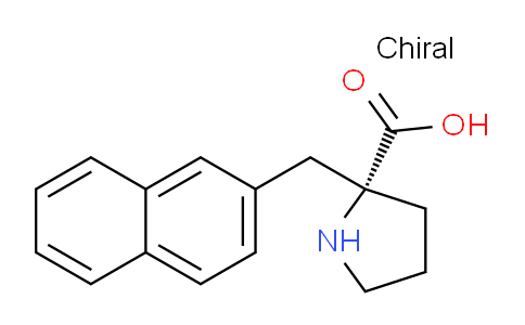 CAS No. 679796-42-0, (R)-2-(Naphthalen-2-ylmethyl)pyrrolidine-2-carboxylic acid