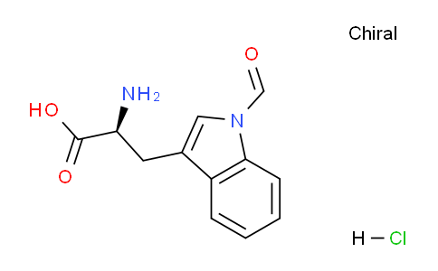 CAS No. 38023-86-8, (S)-2-Amino-3-(1-formyl-1H-indol-3-yl)propanoic acid hydrochloride