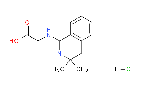 CAS No. 1185301-86-3, 2-((3,3-Dimethyl-3,4-dihydroisoquinolin-1-yl)amino)acetic acid hydrochloride