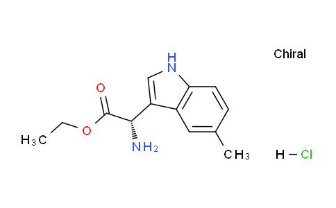 CAS No. 1384268-96-5, (S)-Ethyl 2-amino-2-(5-methyl-1H-indol-3-yl)acetate hydrochloride