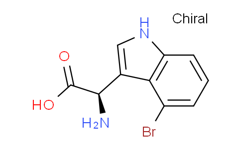 CAS No. 1384269-04-8, (R)-2-Amino-2-(4-bromo-1H-indol-3-yl)acetic acid