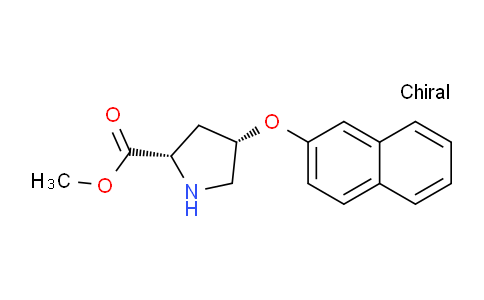 CAS No. 755707-37-0, (2S,4S)-Methyl 4-(naphthalen-2-yloxy)pyrrolidine-2-carboxylate