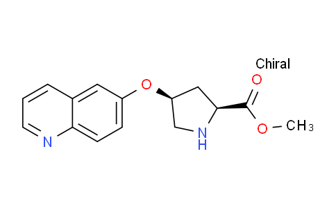CAS No. 774577-12-7, (2S,4S)-Methyl 4-(quinolin-6-yloxy)pyrrolidine-2-carboxylate