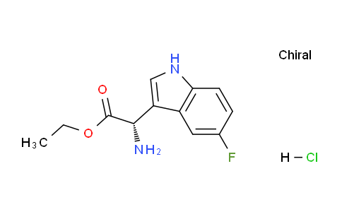 CAS No. 1384269-05-9, (S)-Ethyl 2-amino-2-(5-fluoro-1H-indol-3-yl)acetate hydrochloride