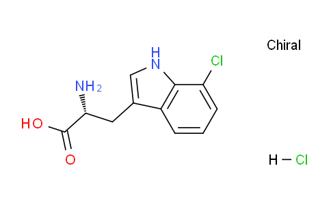 CAS No. 2044711-38-6, (R)-2-Amino-3-(7-chloro-1H-indol-3-yl)propanoic acid hydrochloride
