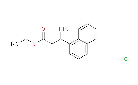 CAS No. 252354-06-6, Ethyl 3-amino-3-(naphthalen-1-yl)propanoate hydrochloride