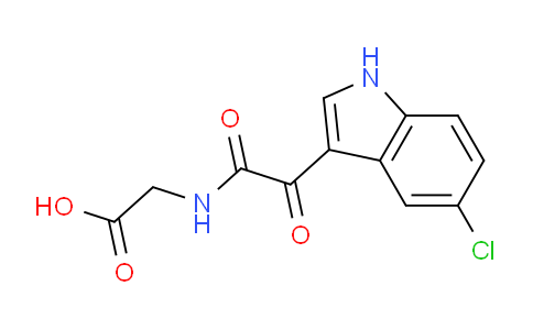 CAS No. 94732-43-1, 2-(2-(5-Chloro-1H-indol-3-yl)-2-oxoacetamido)acetic acid