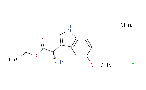 CAS No. 1384268-78-3, (S)-Ethyl 2-amino-2-(5-methoxy-1H-indol-3-yl)acetate hydrochloride