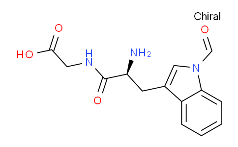 CAS No. 89754-31-4, (S)-2-(2-Amino-3-(1-formyl-1H-indol-3-yl)propanamido)acetic acid