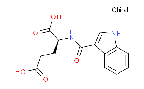 CAS No. 115627-40-2, (S)-2-(1H-Indole-3-carboxamido)pentanedioic acid