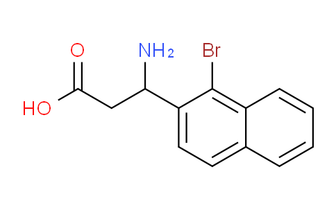 CAS No. 773122-90-0, 3-Amino-3-(1-bromonaphthalen-2-yl)propanoic acid