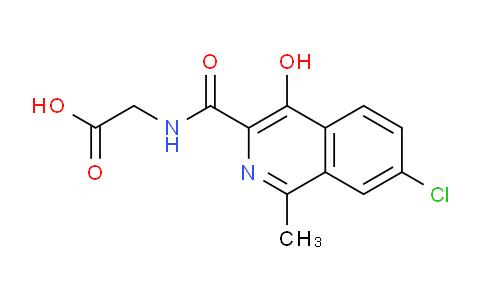 CAS No. 916171-78-3, 2-(7-Chloro-4-hydroxy-1-methylisoquinoline-3-carboxamido)acetic acid