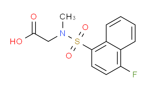 CAS No. 650593-40-1, 2-(4-Fluoro-N-methylnaphthalene-1-sulfonamido)acetic acid