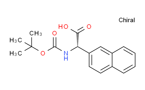 CAS No. 1082750-59-1, (S)-2-((tert-Butoxycarbonyl)amino)-2-(naphthalen-2-yl)acetic acid