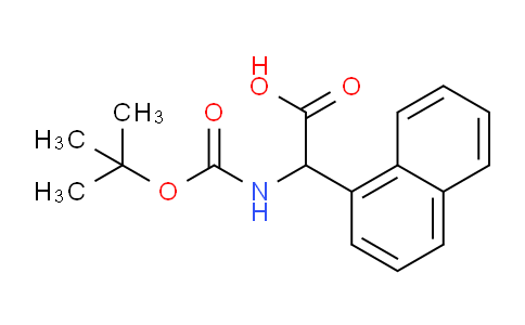 CAS No. 14675-99-1, 2-((tert-Butoxycarbonyl)amino)-2-(naphthalen-1-yl)acetic acid