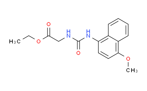 CAS No. 101516-97-6, Ethyl 2-(3-(4-methoxynaphthalen-1-yl)ureido)acetate