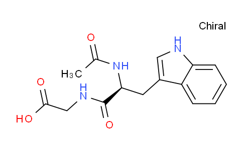 CAS No. 23506-40-3, (S)-2-(2-Acetamido-3-(1H-indol-3-yl)propanamido)acetic acid