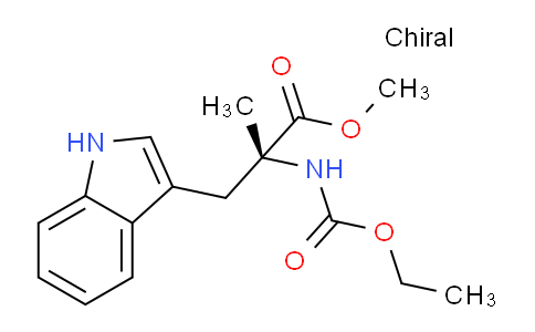 CAS No. 170458-98-7, (R)-Methyl 2-((ethoxycarbonyl)amino)-3-(1H-indol-3-yl)-2-methylpropanoate