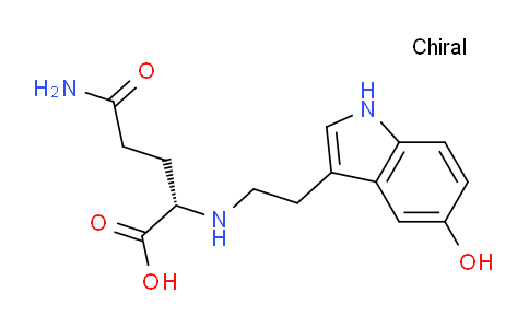CAS No. 62608-14-4, (S)-5-Amino-2-((2-(5-hydroxy-1H-indol-3-yl)ethyl)amino)-5-oxopentanoic acid