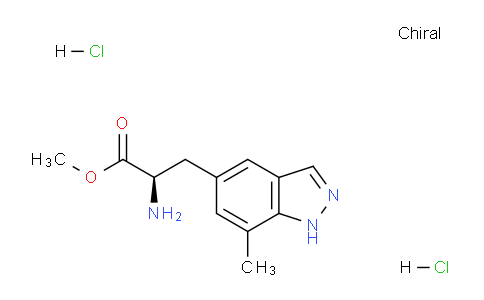 CAS No. 1414976-14-9, (R)-Methyl 2-amino-3-(7-methyl-1H-indazol-5-yl)propanoate dihydrochloride