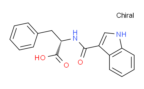 CAS No. 115627-41-3, (S)-2-(1H-Indole-3-carboxamido)-3-phenylpropanoic acid