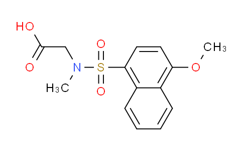CAS No. 446052-58-0, 2-(4-Methoxy-N-methylnaphthalene-1-sulfonamido)acetic acid