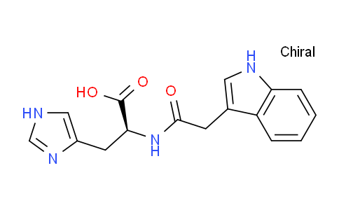 CAS No. 57105-49-4, (S)-2-(2-(1H-Indol-3-yl)acetamido)-3-(1H-imidazol-4-yl)propanoic acid