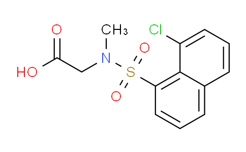 CAS No. 540512-13-8, 2-(8-Chloro-N-methylnaphthalene-1-sulfonamido)acetic acid