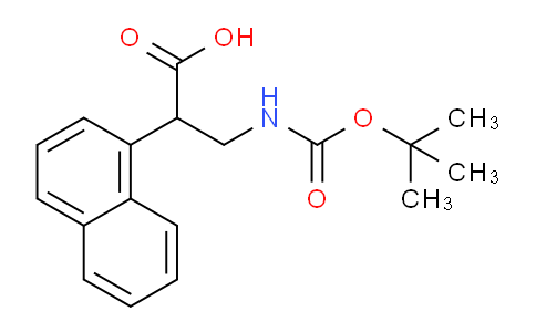CAS No. 1310680-21-7, 3-((tert-Butoxycarbonyl)amino)-2-(naphthalen-1-yl)propanoic acid