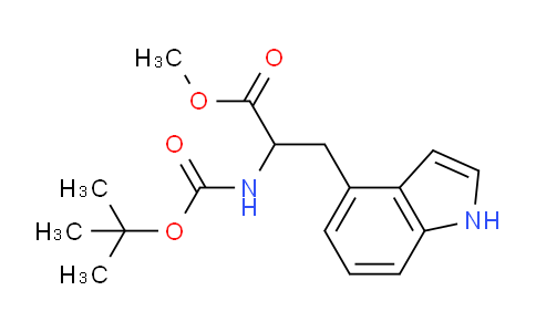 CAS No. 1255098-59-9, Methyl 2-((tert-butoxycarbonyl)amino)-3-(1H-indol-4-yl)propanoate