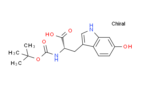 CAS No. 128230-13-7, (S)-2-((tert-Butoxycarbonyl)amino)-3-(6-hydroxy-1H-indol-3-yl)propanoic acid