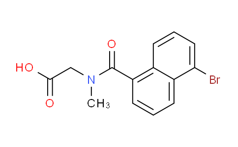 CAS No. 84533-45-9, 2-(5-Bromo-N-methyl-1-naphthamido)acetic acid