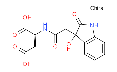 CAS No. 102865-26-9, (2S)-2-(2-(3-Hydroxy-2-oxoindolin-3-yl)acetamido)succinic acid