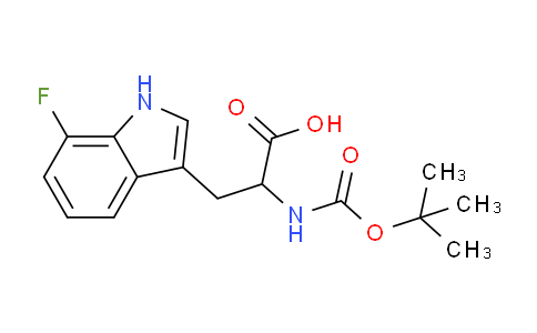 CAS No. 1660997-17-0, 2-((tert-Butoxycarbonyl)amino)-3-(7-fluoro-1H-indol-3-yl)propanoic acid
