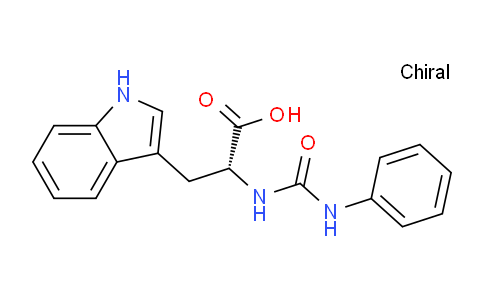 CAS No. 827612-57-7, (R)-3-(1H-Indol-3-yl)-2-(3-phenylureido)propanoic acid