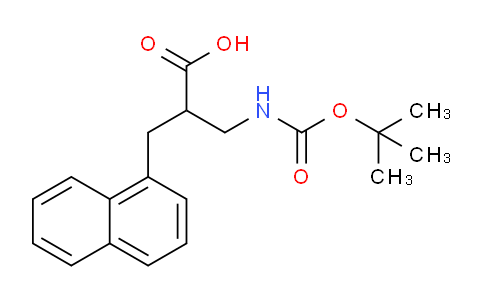 CAS No. 1076197-03-9, 3-((tert-Butoxycarbonyl)amino)-2-(naphthalen-1-ylmethyl)propanoic acid