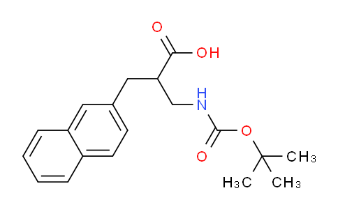 CAS No. 1076197-04-0, 3-((tert-Butoxycarbonyl)amino)-2-(naphthalen-2-ylmethyl)propanoic acid