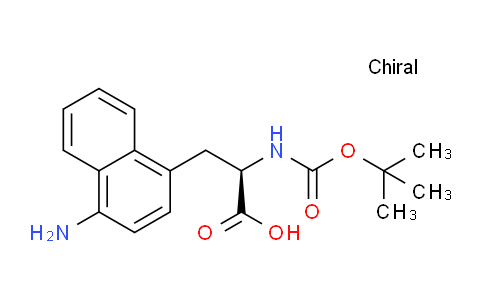 CAS No. 1212819-92-5, (R)-3-(4-Aminonaphthalen-1-yl)-2-((tert-butoxycarbonyl)amino)propanoic acid