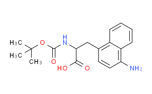 CAS No. 436864-62-9, 3-(4-Aminonaphthalen-1-yl)-2-((tert-butoxycarbonyl)amino)propanoic acid