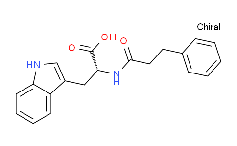 CAS No. 87579-19-9, (R)-3-(1H-Indol-3-yl)-2-(3-phenylpropanamido)propanoic acid